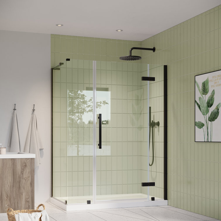 Tampa 54" x 32" Oil Rubbed Bronze Frameless Corner Shower Kit