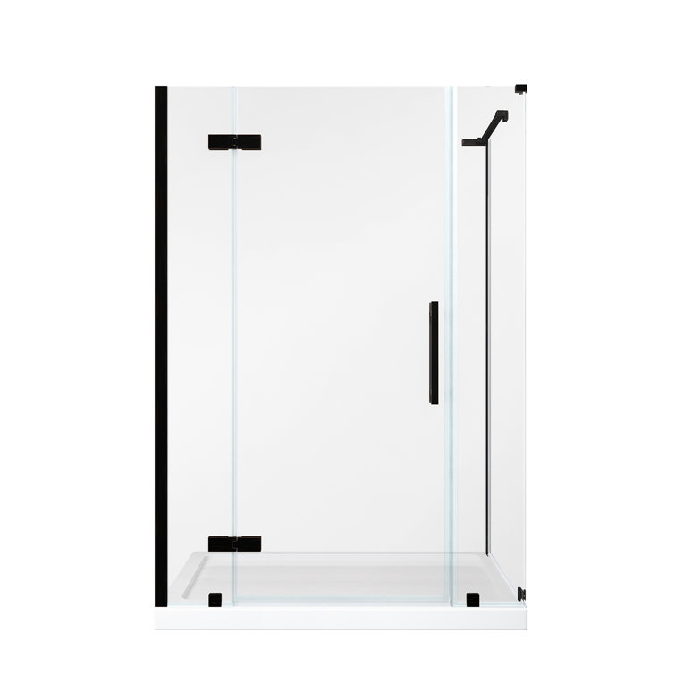 Tampa 54" x 32" Oil Rubbed Bronze Frameless Corner Shower Kit