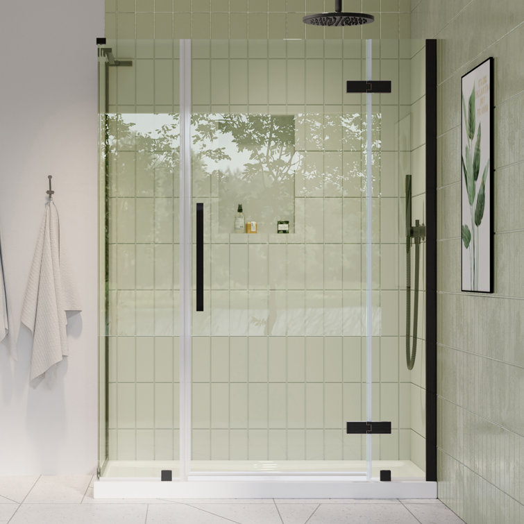 Tampa 54" x 32" Oil Rubbed Bronze Frameless Corner Shower Kit