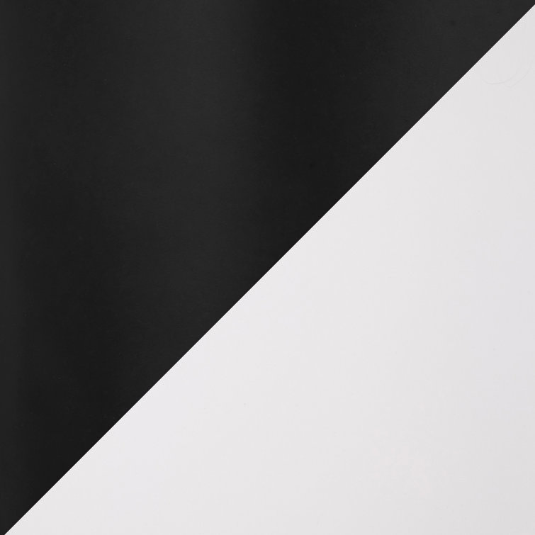 Contemporary Black Metal and White Wood Dining Table