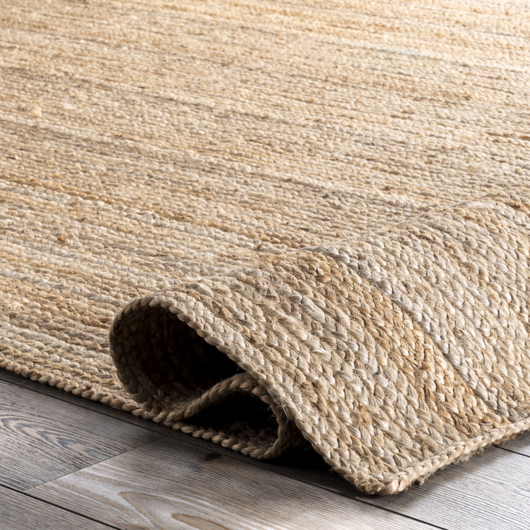 Handmade Natural Jute Rectangular Area Rug, 72'' x 72''