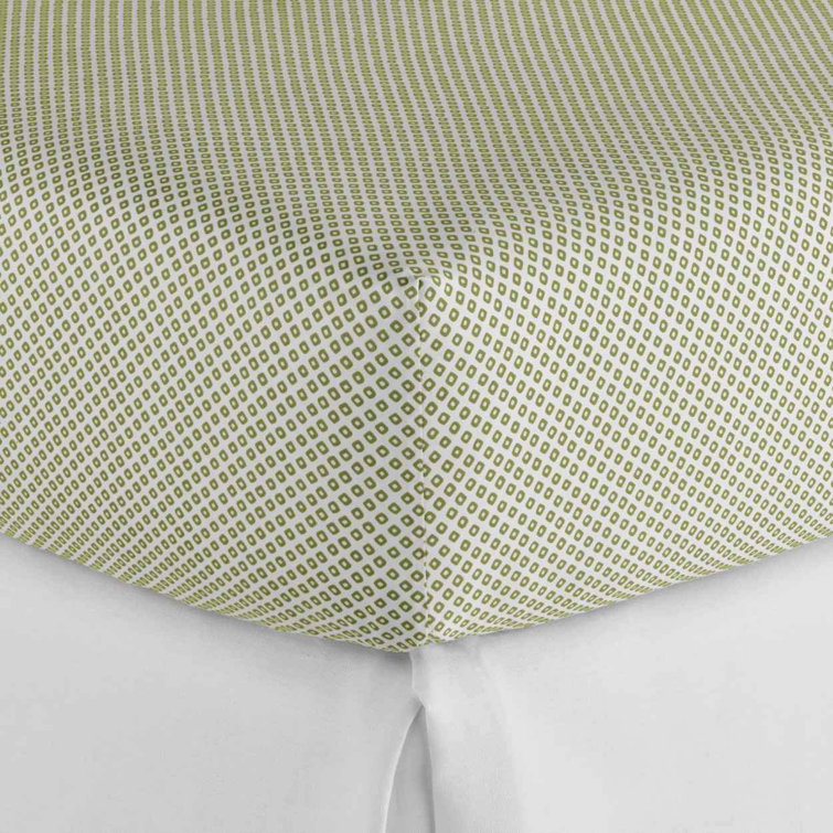 Twin Blue Egyptian Cotton Sateen Patterned Sheet Set