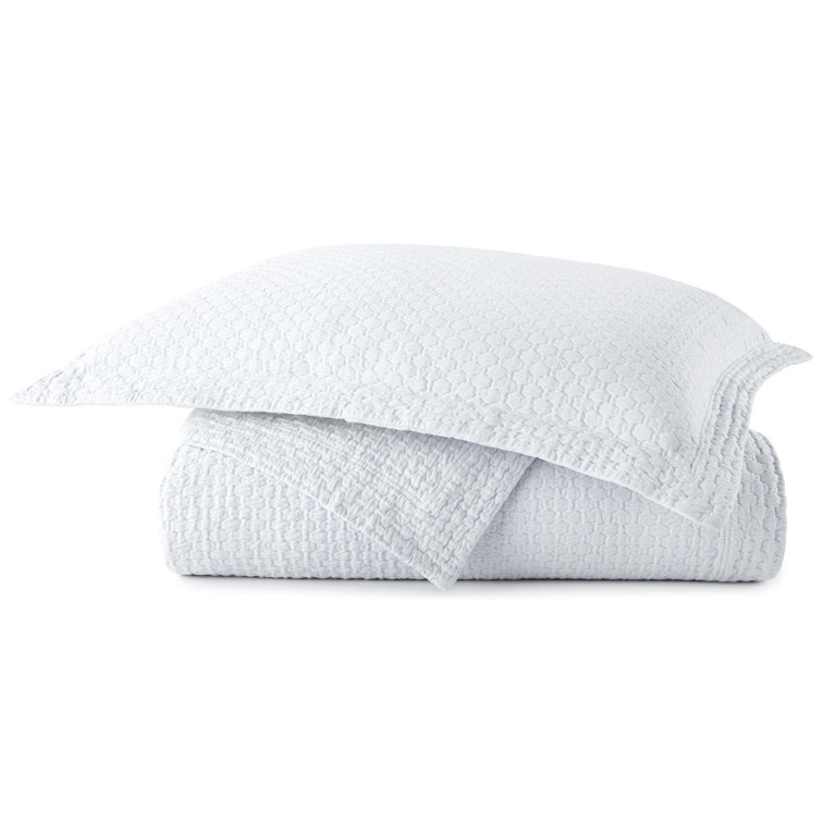 Juliet Linen King Size Cotton Matelassé Coverlet
