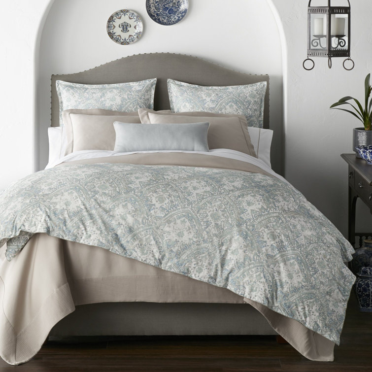 Seville Platinum Cotton Twin Duvet Cover