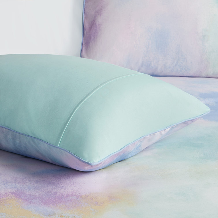 Aqua Watercolor Tie Dye Full Microfiber Comforter Set
