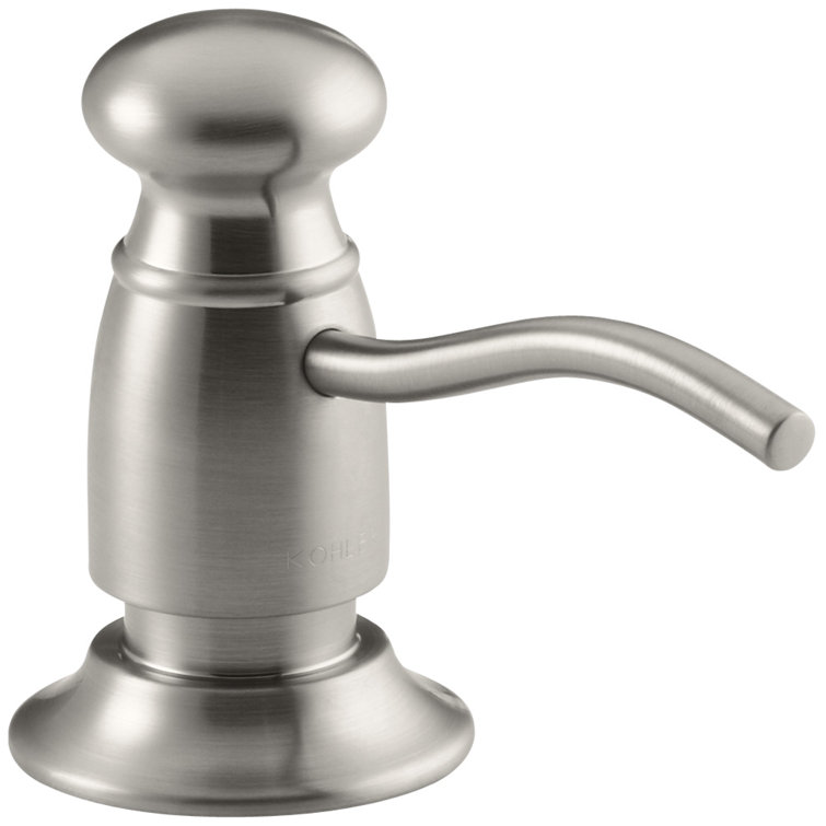 Vibrant Stainless Steel Traditional Soap and Lotion Dispenser
