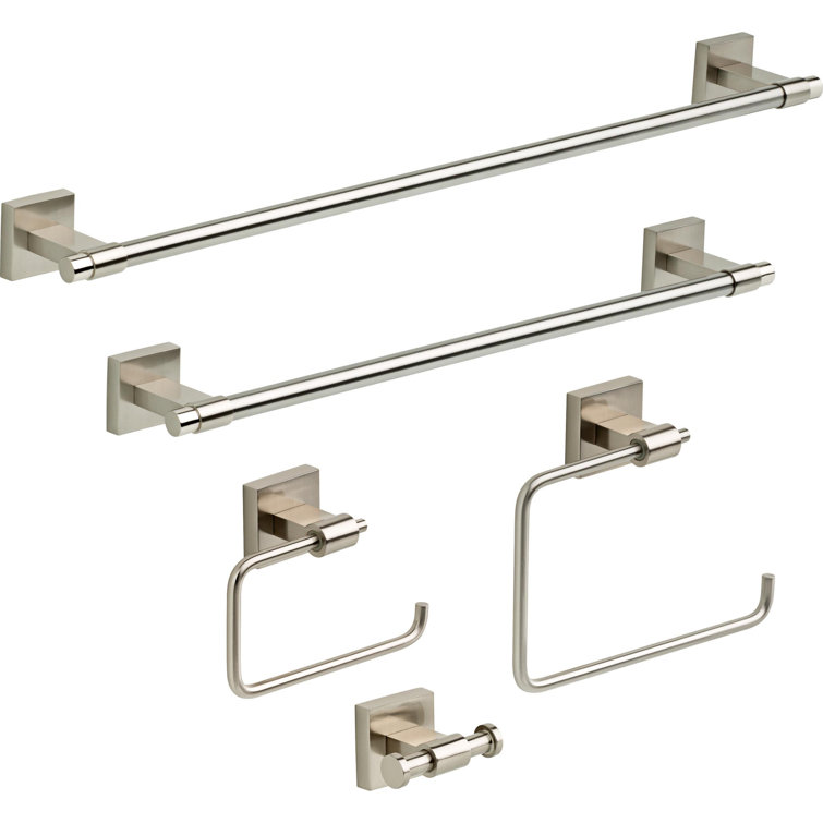 Maxted Brushed Nickel Wall Mounted Towel Ring