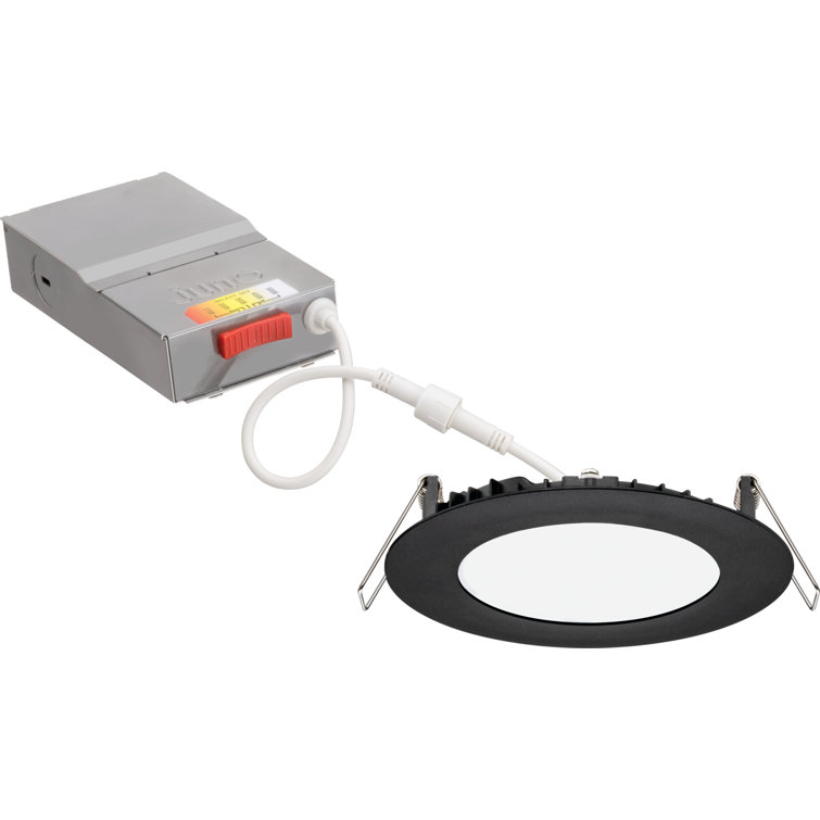 4'' Matte Black Aluminum LED Recessed Lighting Kit