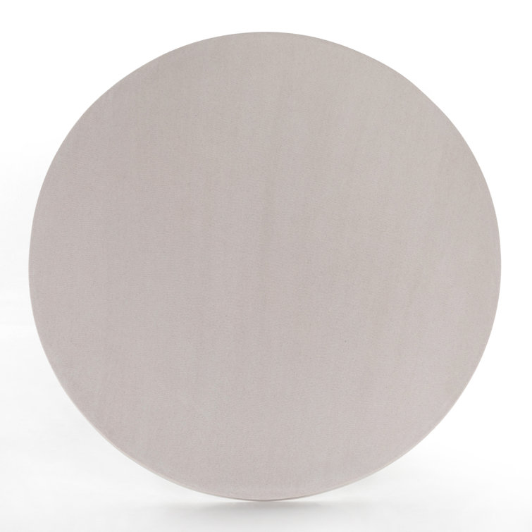 Cyrus 47'' Beige and White Round Outdoor Dining Table