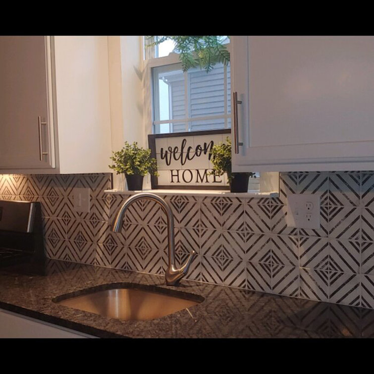 Vivace 4'' x 4'' Porcelain Water Resistant Bathroom Wall Tile