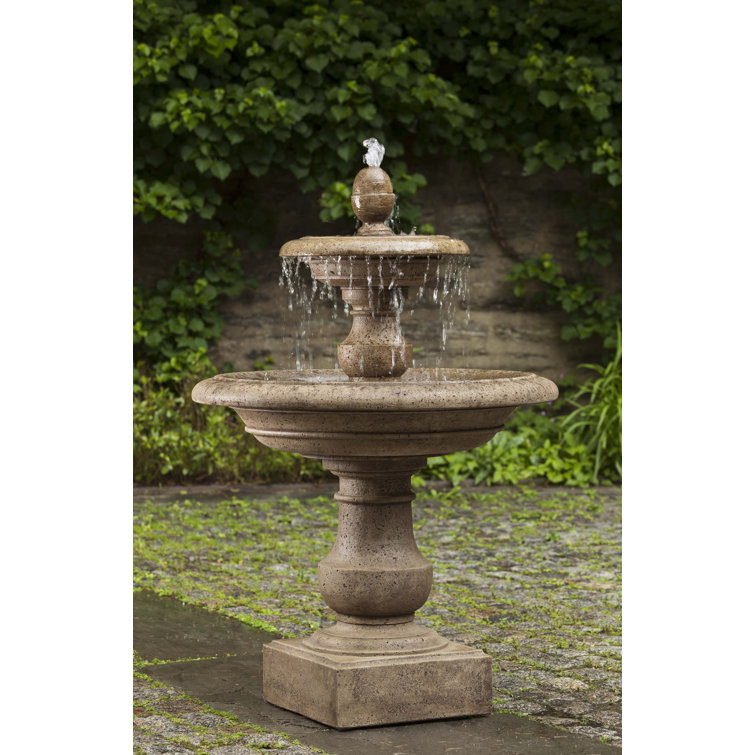Copper Bronze Cast Stone Weather Resistant Floor Fountain