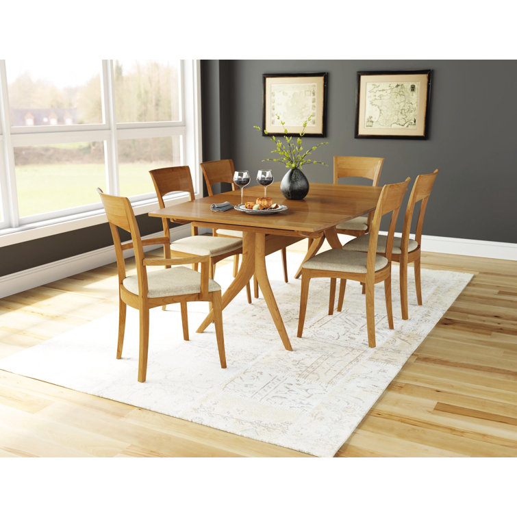 Catalina 66" Natural Cherry Mid-Century Modern Extendable Dining Table