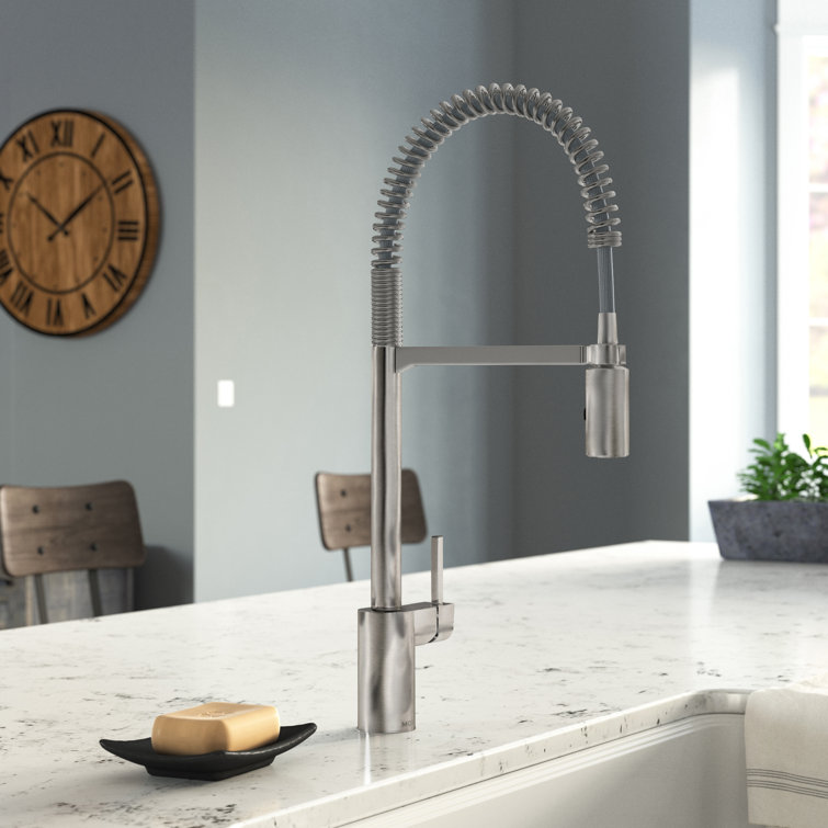Stainless Steel Touchless Pull-Down Kitchen Faucet with Spray