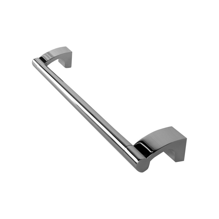 Polished Chrome Wall-Mounted Towel Bar