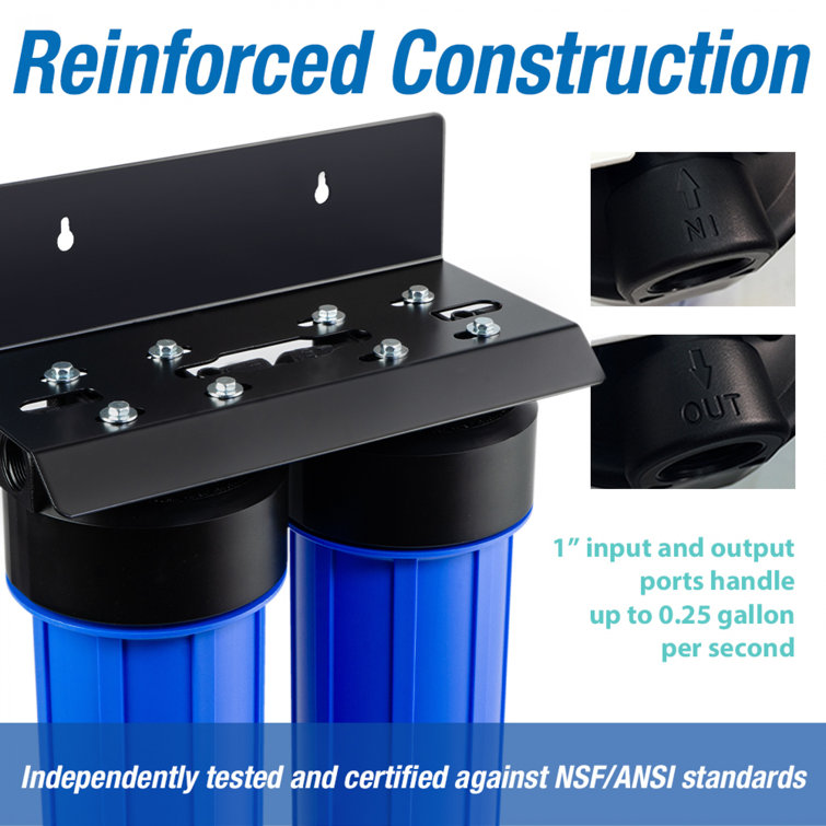 iSpring Blue 2-Stage Whole House Water Filtration System