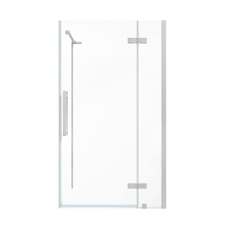 Tampa Satin Nickel Frameless Rectangle Shower Kit