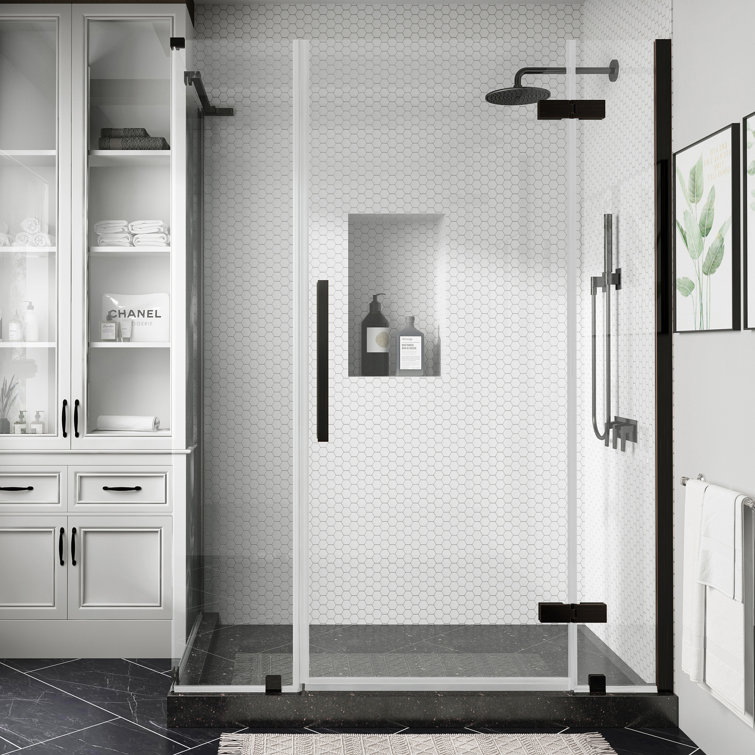 Endless Bronze Frameless Corner Shower Kit with Tempered Glass Panels