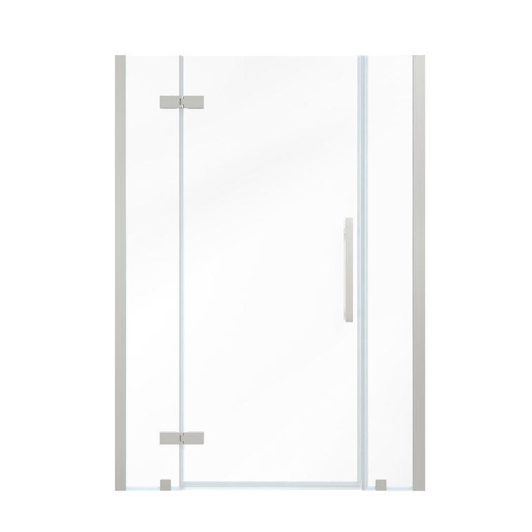 Endless Tampa 50" x 72" Frameless Satin Nickel Shower Kit with Tempered Glass