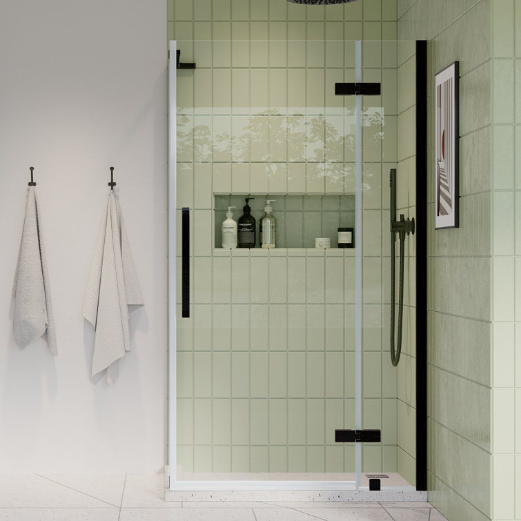 Tampa 42" x 72" Oil Rubbed Bronze Frameless Corner Shower Kit