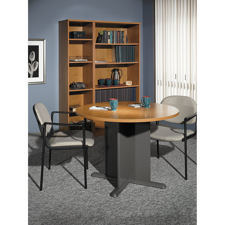 Natural Cherry Adjustable 5-Shelf Tall Bookcase