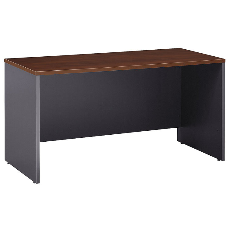 Hansen Cherry 60W Credenza Desk with Drawer and Filing Cabinet