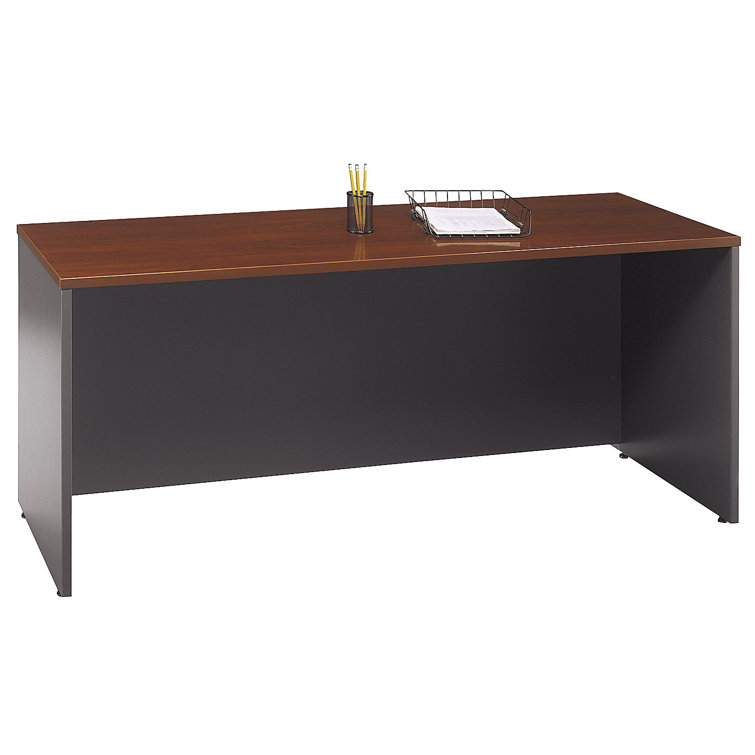 Hansen Cherry 60W Credenza Desk with Drawer and Filing Cabinet