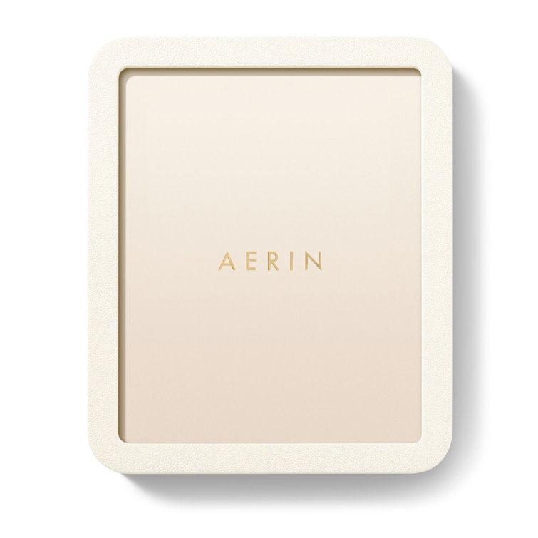 Cream Shagreen Leather 8x10 Picture Frame