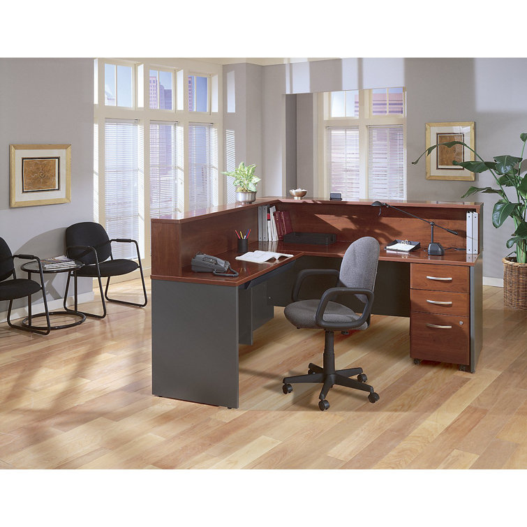 Hansen Cherry 3-Drawer Mobile Lockable File Cabinet