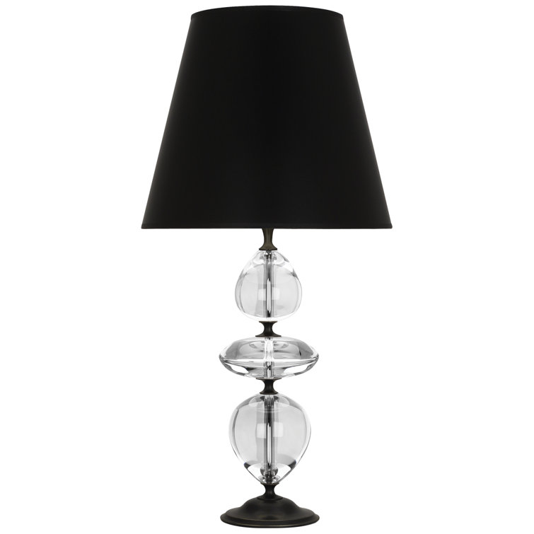 Orlando Black and Clear Crystal Table Lamp