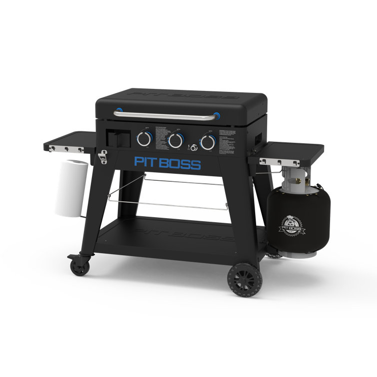 Pit Boss Black 3-Burner Portable Gas Griddle with Ceramic Surface
