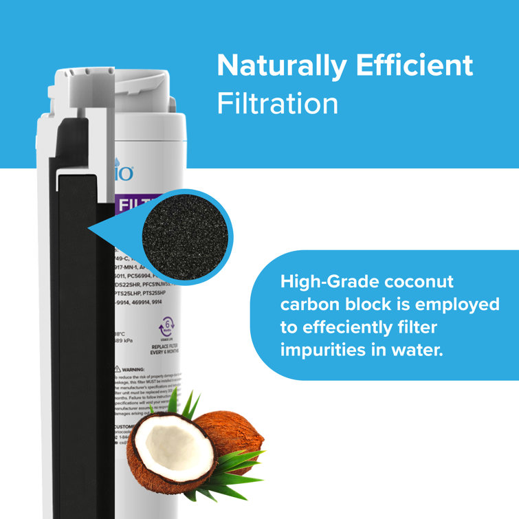 Brio White Refrigerator Water Filter Replacement Cartridge