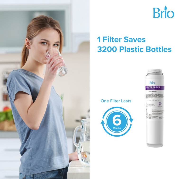 Brio White Refrigerator Water Filter Replacement Cartridge