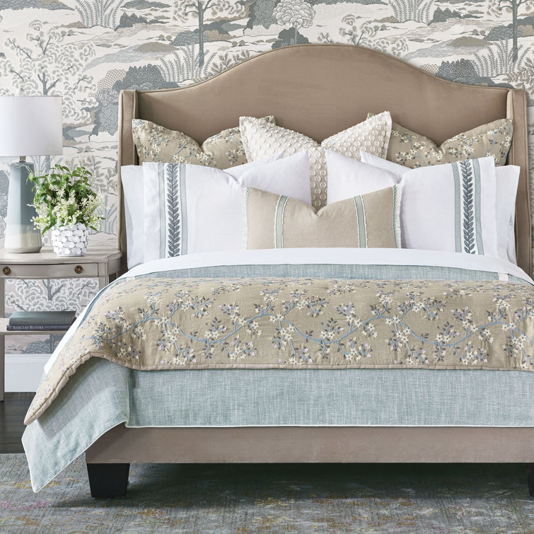Amberlynn King Rayon Duvet Cover Set with Decorative Borders