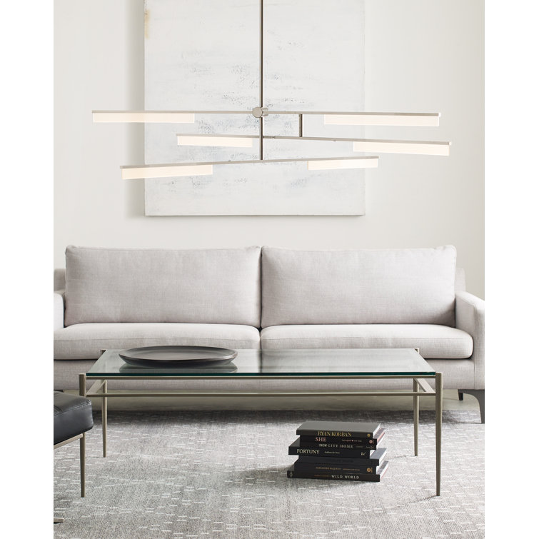 Klee Polished Nickel 3-Light LED Sputnik Chandelier