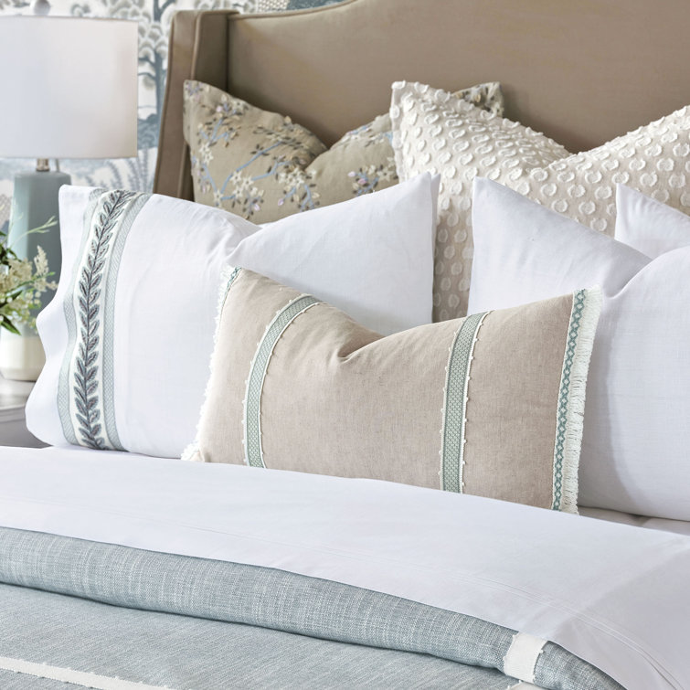 Amberlynn King Rayon Duvet Cover Set with Decorative Borders