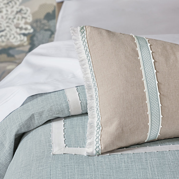 Amberlynn King Rayon Duvet Cover Set with Decorative Borders