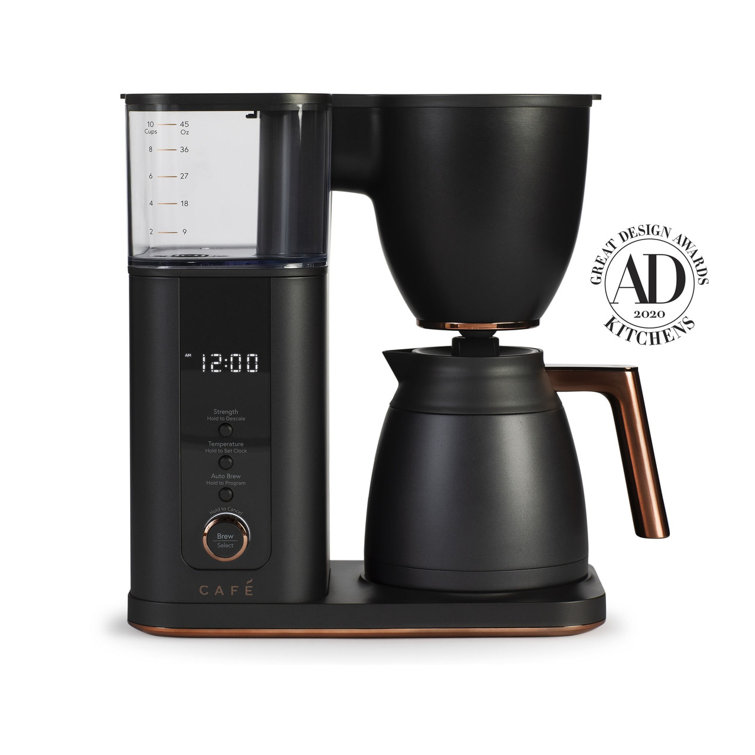 Matte Black 10-Cup Drip Coffee Maker with Thermal Carafe