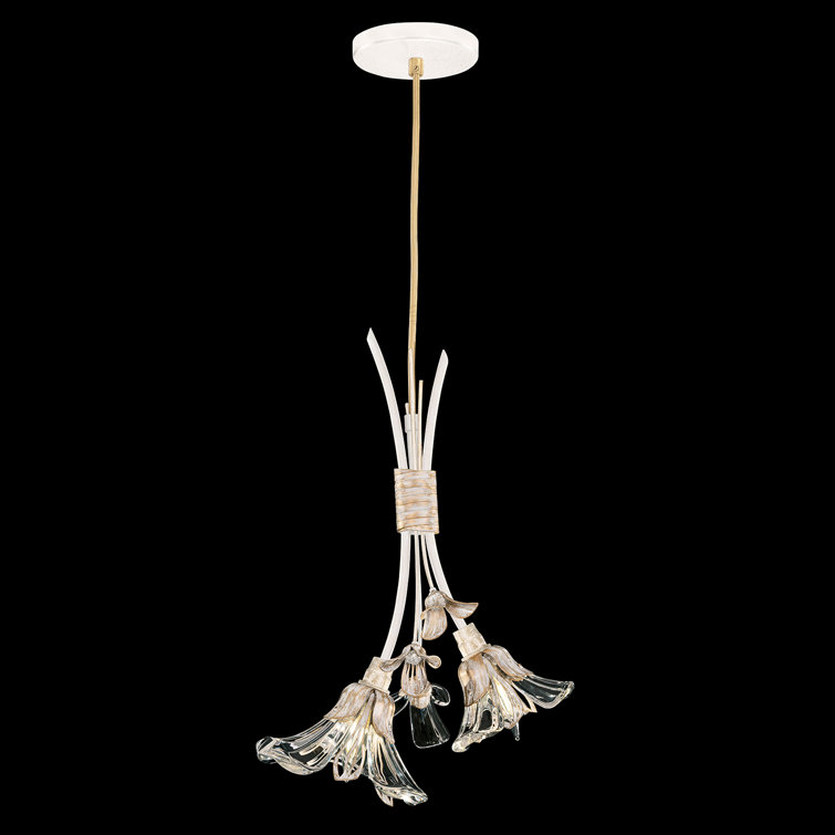 Azu 11" White Crystal LED Drop Light