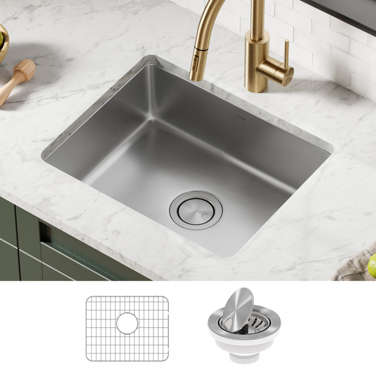 21-Inch Stainless Steel Single Bowl Drop-In Kitchen Sink