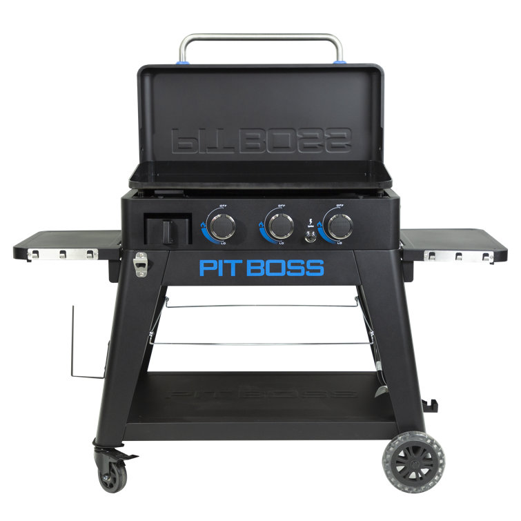 Pit Boss Black 3-Burner Portable Gas Griddle with Ceramic Surface
