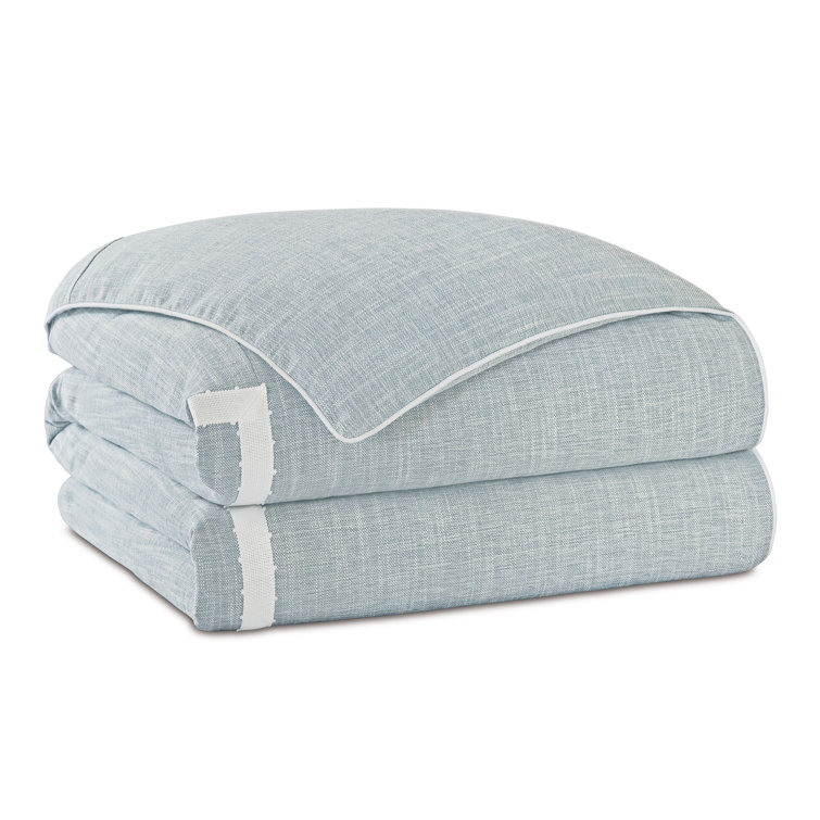 Amberlynn King Rayon Duvet Cover Set with Decorative Borders