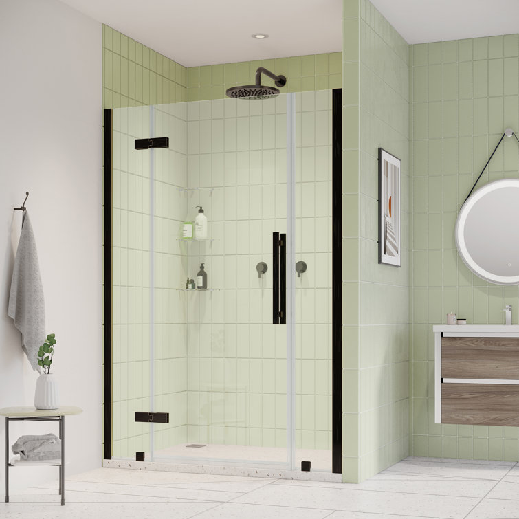 Endless Tampa Frameless Glass Shower Kit with Oil Rubbed Bronze Hardware
