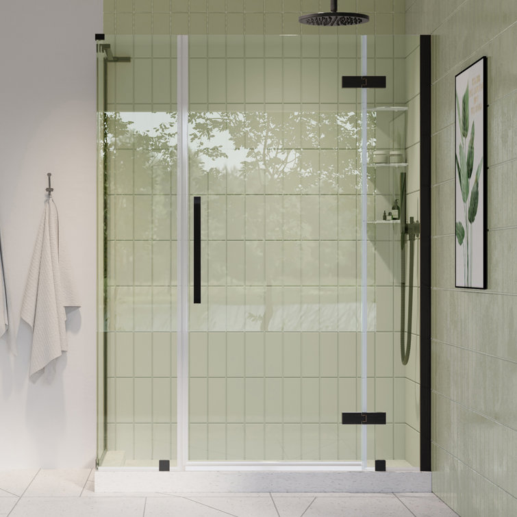 Endless Oil Rubbed Bronze Frameless Corner Shower Kit with Shelves