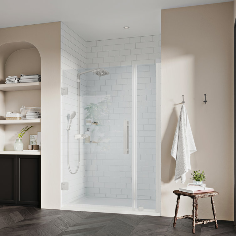 Endless Tampa-Pro 32'' Satin Nickel Frameless Shower Kit