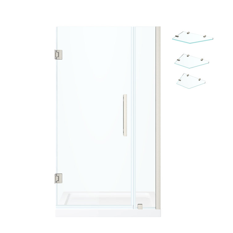 Endless Tampa-Pro 32'' Satin Nickel Frameless Shower Kit