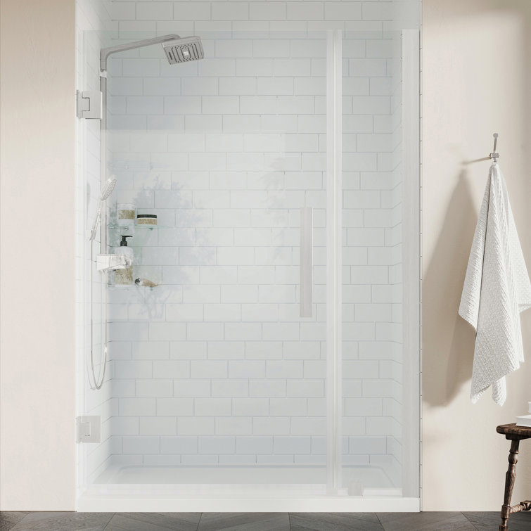 Endless Tampa-Pro 32'' Satin Nickel Frameless Shower Kit