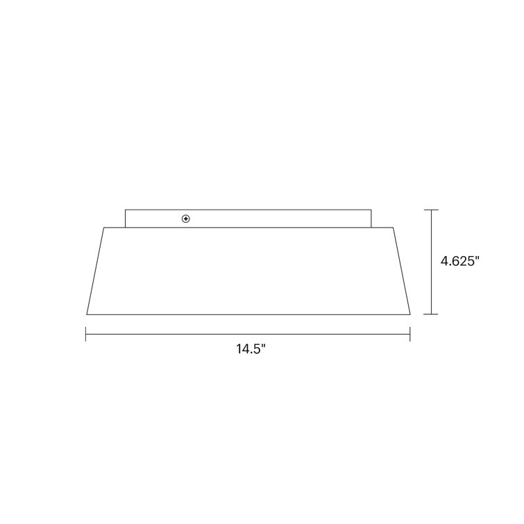 Matte White Silk Screen 3-Light Modern Flush Mount