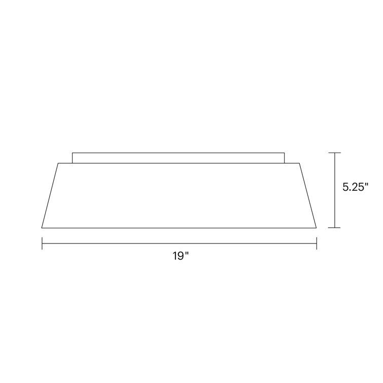 Midnight Black Glass 4-Light Flush Mount