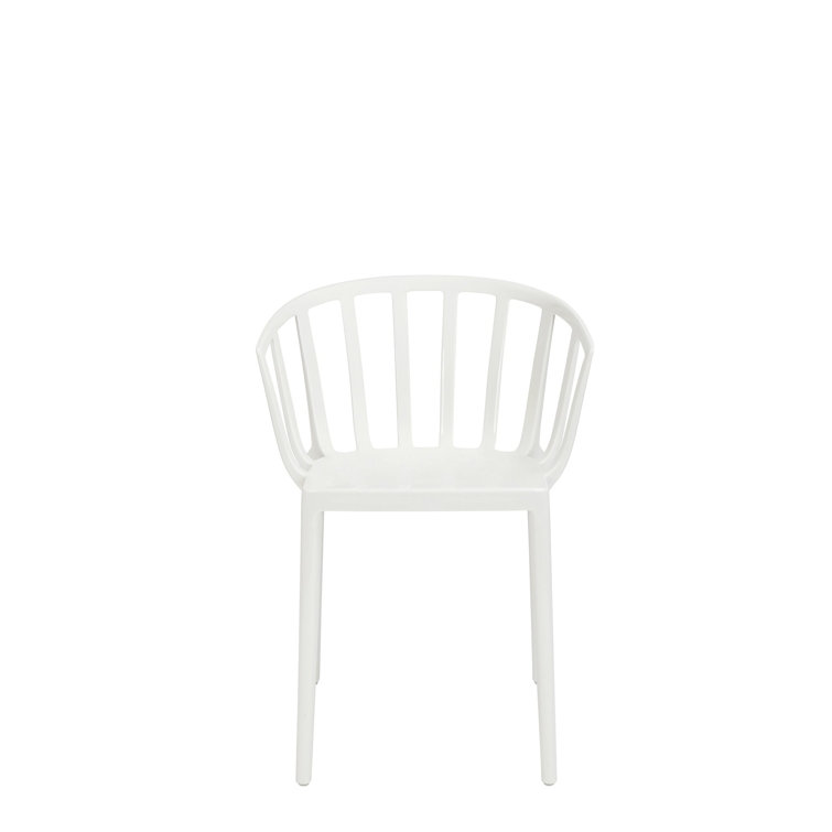 Venice White Classic Indoor/Outdoor Plastic Arm Chair