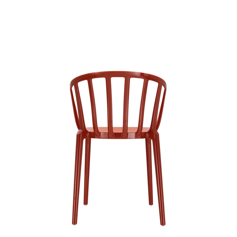 Rust Orange Venice Inspired Plastic Armchair